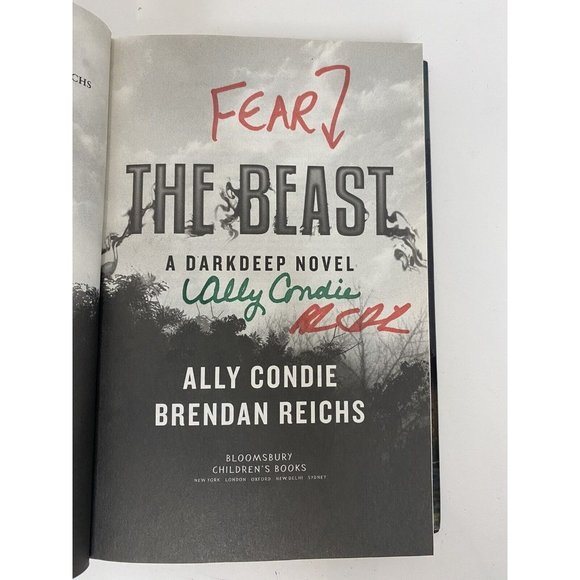 The Beast (The Darkdeep) Hardcover By Ally Connie  SIGNED by Author - Picture 3 of 9